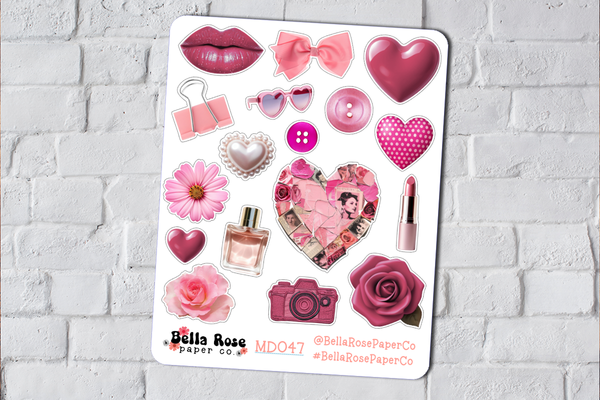 Valentine Trinkets Deco Stickers MD047