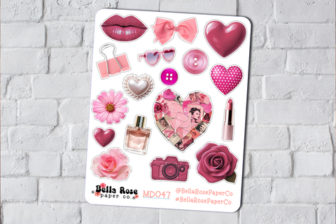 Valentine Trinkets Deco Stickers MD047