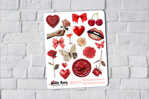 Romantic Trinkets Deco Stickers MD046