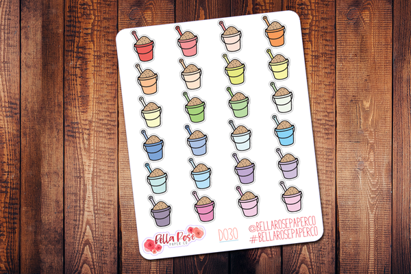 Sand Bucket Doodle Icon Planner Stickers D030