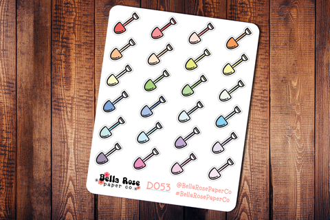 Shovel Doodle Icon Planner Stickers D053