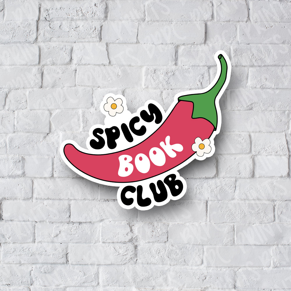 Spicy Book Club Matte Deco Sticker