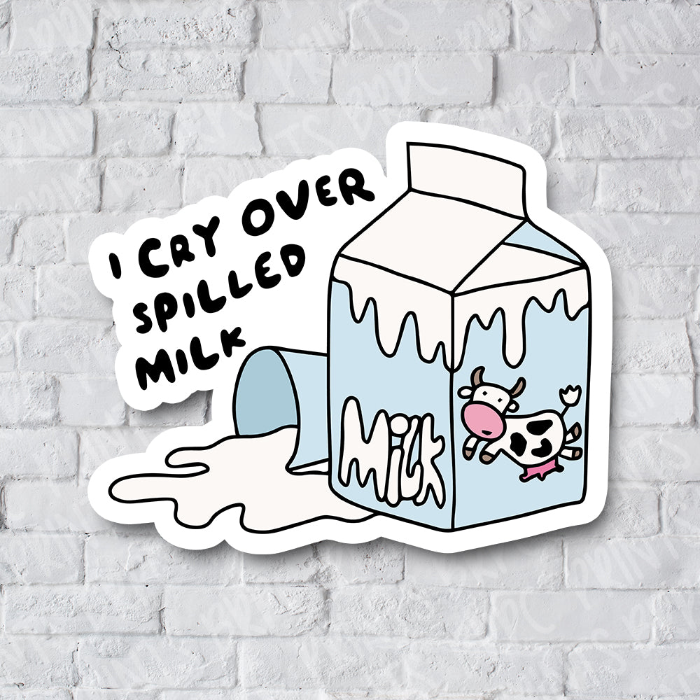 Spilled Milk Matte Deco Sticker