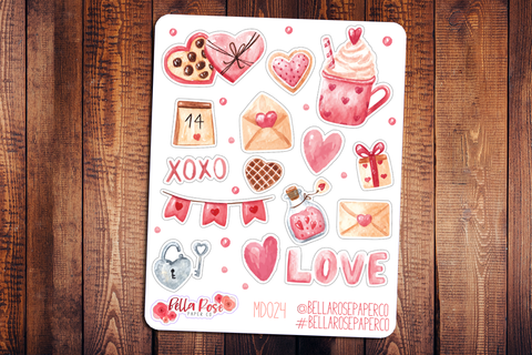 Valentine's Day Planner Stickers MD024