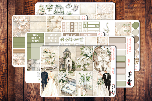 Classic Wedding Planner Sticker Kit W608