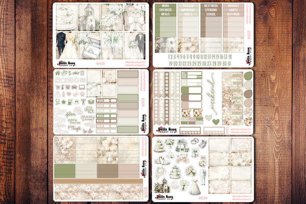 Classic Wedding Planner Sticker Kit W608