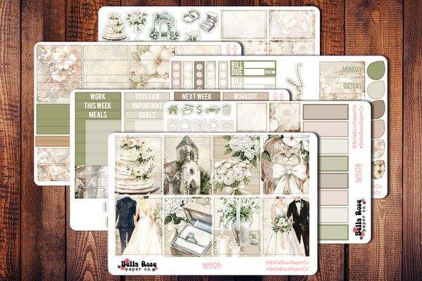 Classic Wedding Planner Sticker Kit W608