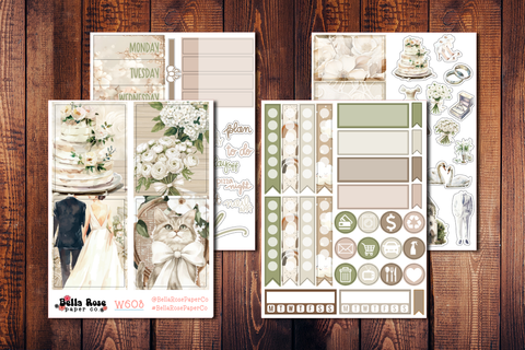 Classic Wedding Mini Sticker Kit W608