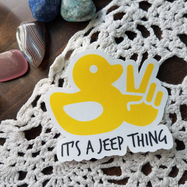Jeep Duck Vinyl Waterproof Sticker