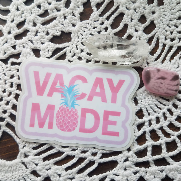 Vacay Mode Vinyl Waterproof Sticker