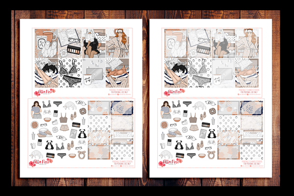 Let’s Stay Home Planner Kit | PRINTABLE PLANNER STICKERS