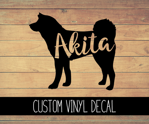 Akita Vinyl Decal
