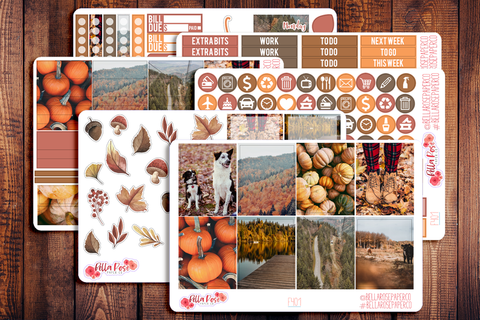 Autumn Days Photo Planner Sticker Kit F401