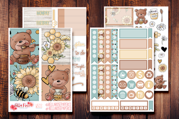 The Bears and The Bees Mini Sticker Kit W503