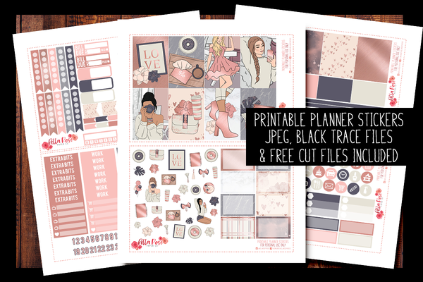 Self Made Planner Kit | PRINTABLE PLANNER STICKERS