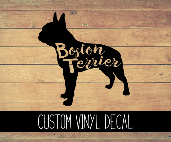 Boston Terrier Vinyl Decal