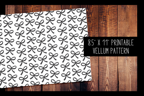 Signature Bow Vellum | PRINTABLE VELLUM PATTERN