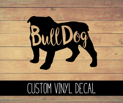 Bulldog Vinyl Decal