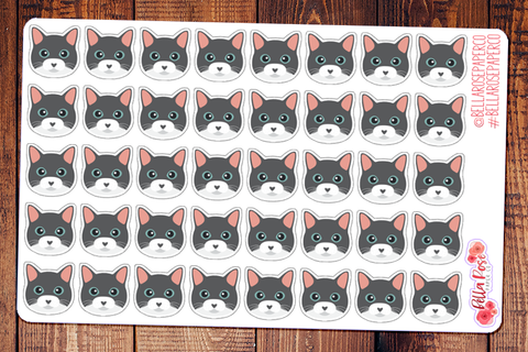 Russian Blue Cat Pet Planner Stickers