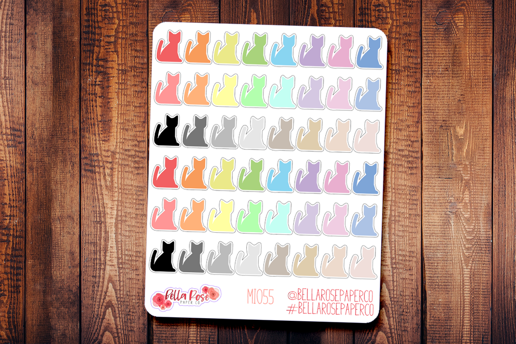 Cats Mini Icon Planner Stickers MI055