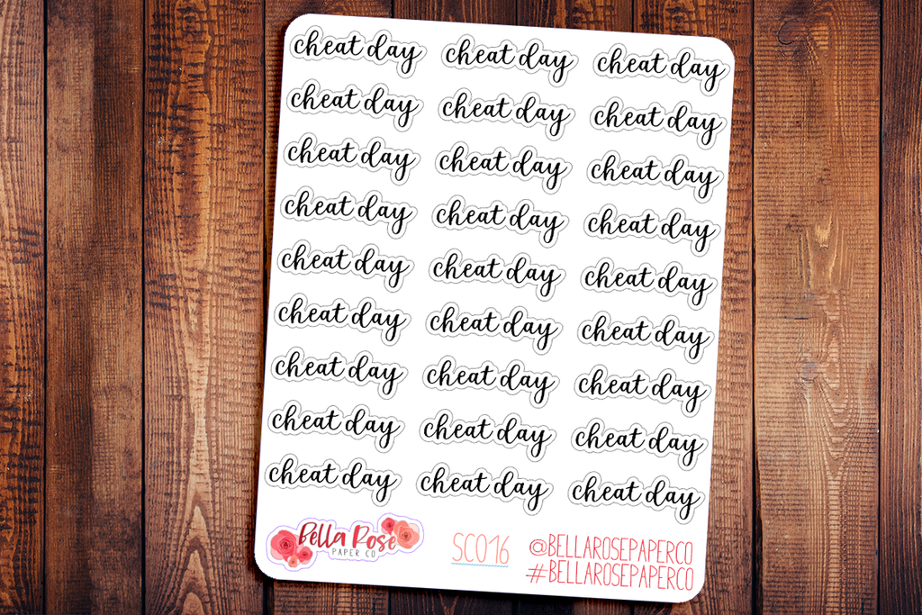 Cheat Day Planner Stickers SC016