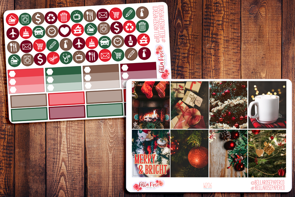 Christmas Photography Planner Sticker Kit W206