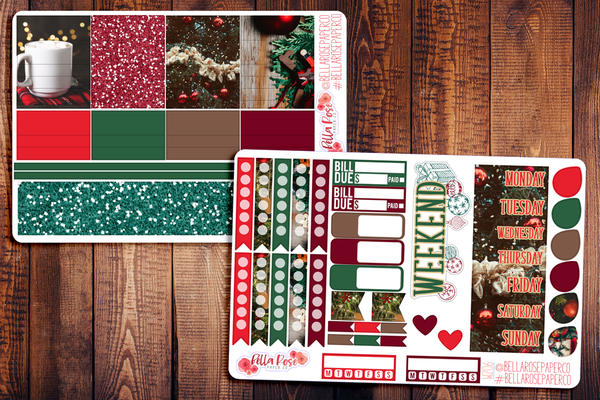 Christmas Photography Planner Sticker Kit W206