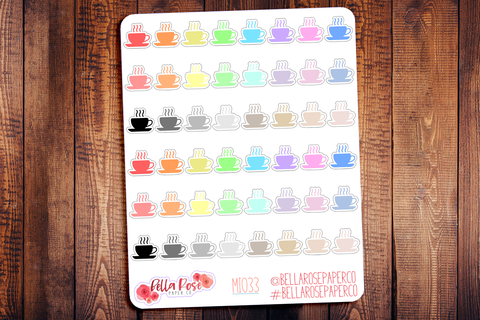 Coffee Mini Icon Planner Stickers MI033