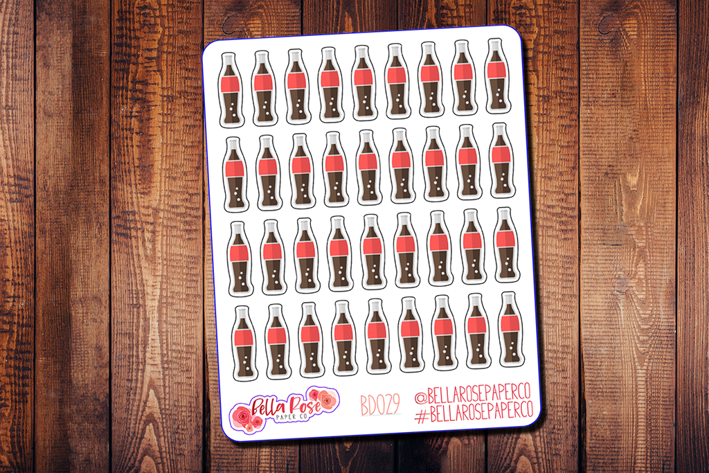 Cola Soda Planner Stickers BD029