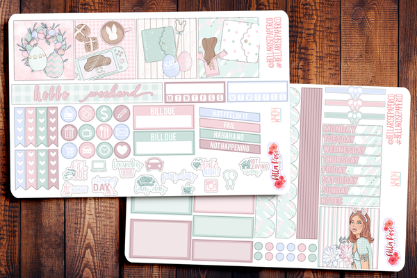 Easter at Home Mini Happy Planner Sticker Kit W404