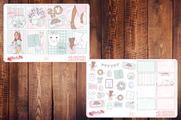 Easter at Home Planner Sticker Kit W404