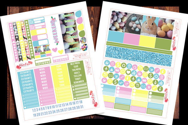 Easter Photography Planner Kit | PRINTABLE PLANNER STICKERS