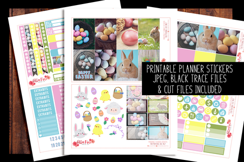 Easter Photography Happy Planner Kit | PRINTABLE PLANNER STICKERS