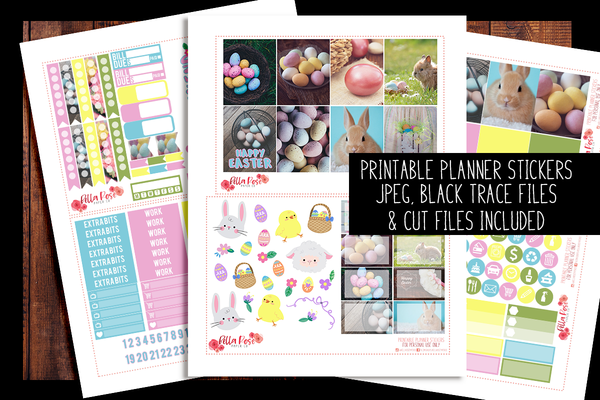 Easter Photography Planner Kit | PRINTABLE PLANNER STICKERS