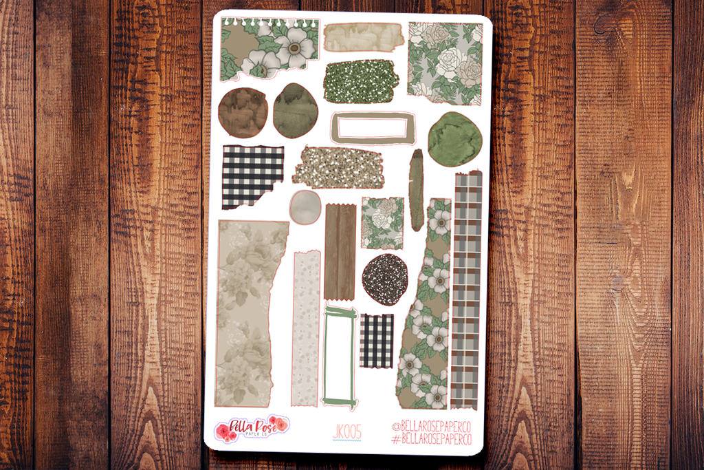Farmhouse Journaling Sticker Kit JK005