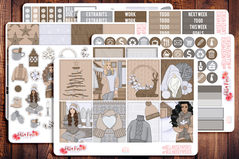 Home For The Holidays Planner Sticker Kit W306