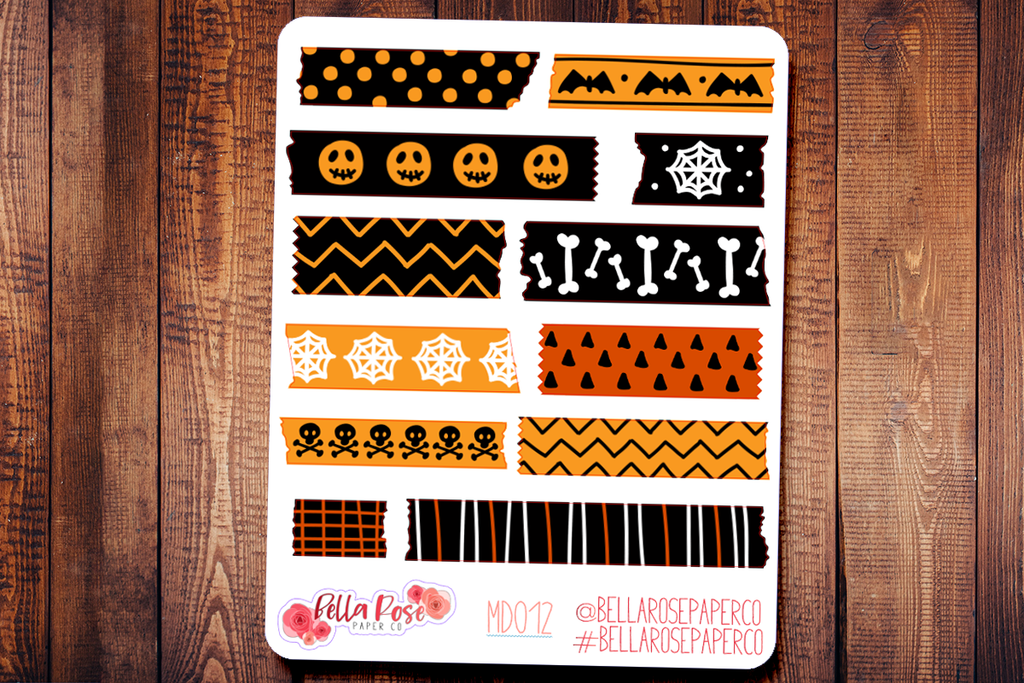 Halloween Washi Planner Stickers MD012