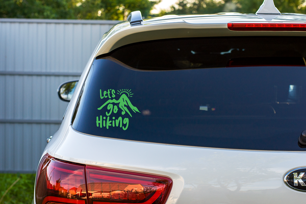Let's Go Hiking Vinyl Decal