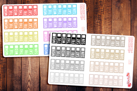 Hobonichi Weeks Date Covers Planner Stickers B070/B071