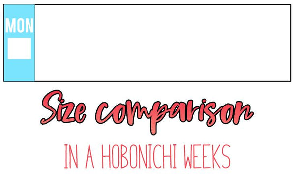 Hobonichi Weeks Vertical Date Covers Planner Stickers B073/B074