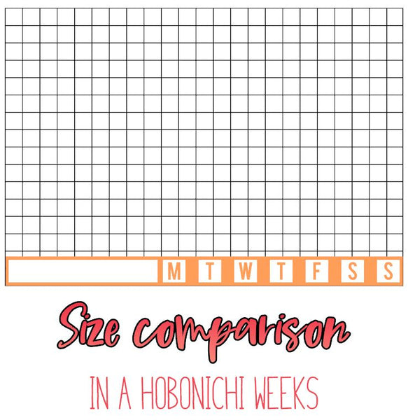 Hobonichi Weeks Habit Tracker Planner Stickers B091