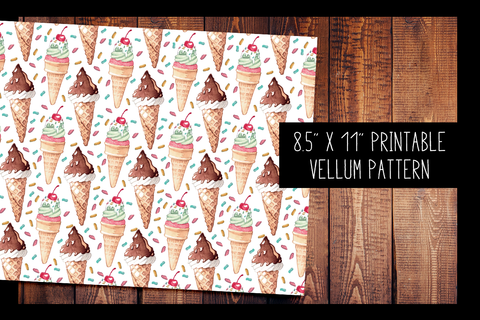 Ice Cream Vellum | PRINTABLE VELLUM PATTERN