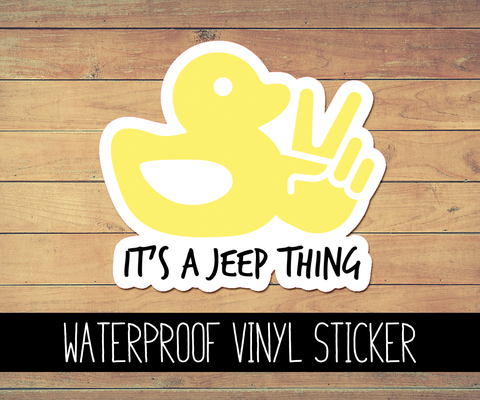 Jeep Duck Vinyl Waterproof Sticker