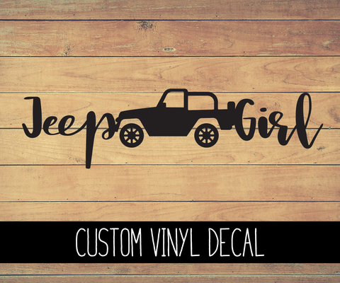 Jeep Girl Vinyl Decal