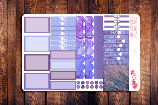 Lavender Photo Mini Happy Planner Sticker Kit SP304