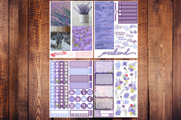Lavender Photo Mini Sticker Kit SP304