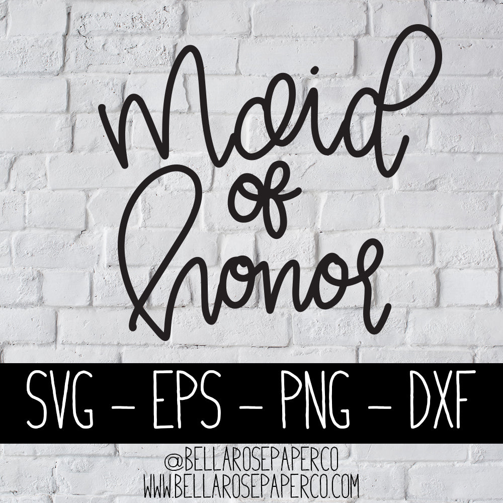 Maid Of Honor | DIGITAL SVG BUNDLE