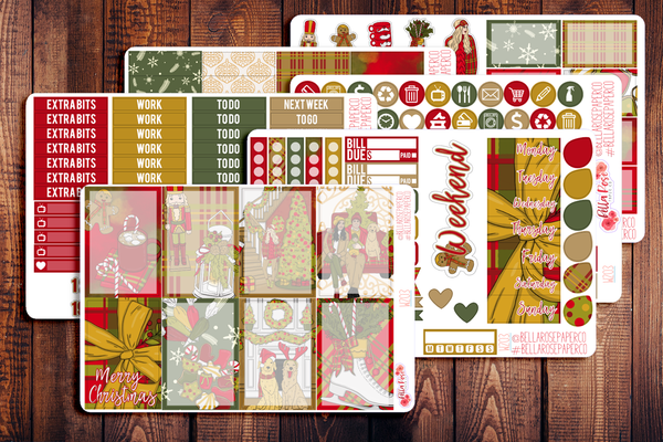 Merry Christmas Planner Sticker Kit W203