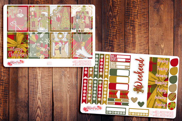 Merry Christmas Planner Sticker Kit W203