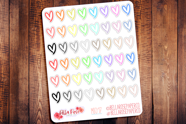 Heart Mini Icon Planner Stickers MI017